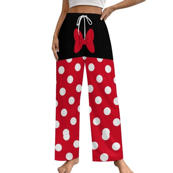 Cartoon Mouse Character Pajamas For Women Loose Retro Night Pajama Pants Comfortable Sleepwear Bottoms Homewear