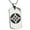 Silver, variant on Stainless Steel Takahashi Samurai Crest Engraved Dog Tag Pendant Necklace