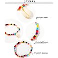 thumbnail image 3 of Beach Beads Anklets Multi-colored Shell Ankle Bracelets Chain Foot Jewelry for Women and Girls, 3 of 6