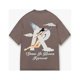 thumbnail image 1 of REPRESENT 23SS Angel Cloud R Carta Impresa Lavable Vieja Manga Corta Pareja Suelta Camiseta, 1 of 4