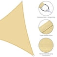 thumbnail image 3 of Yescom 7FT 97% UV Block Triangle Sun Shade Sail Decor Patio Pool Garden Yard Lawn Carport Net Awning Mellow Yellow, 3 of 10