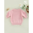 thumbnail image 4 of Gureui Toddler Infant Baby Boys Girls Casual Short Sleeve Sweater Fashion Solid Color Round Neck Pullover Knitwear, 4 of 9