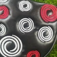 thumbnail image 4 of Mallet Putter Cover Magnetic Closure set accessories golf Half Round Golf Headcover PU Black, 4 of 9