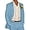 Light Blue, variant on Lycody 2pcs Mens Linen Suit Casual Slim Fit Vintage Suits Groomsmen Suits Wedding Summer Beach Blazer Pants Set