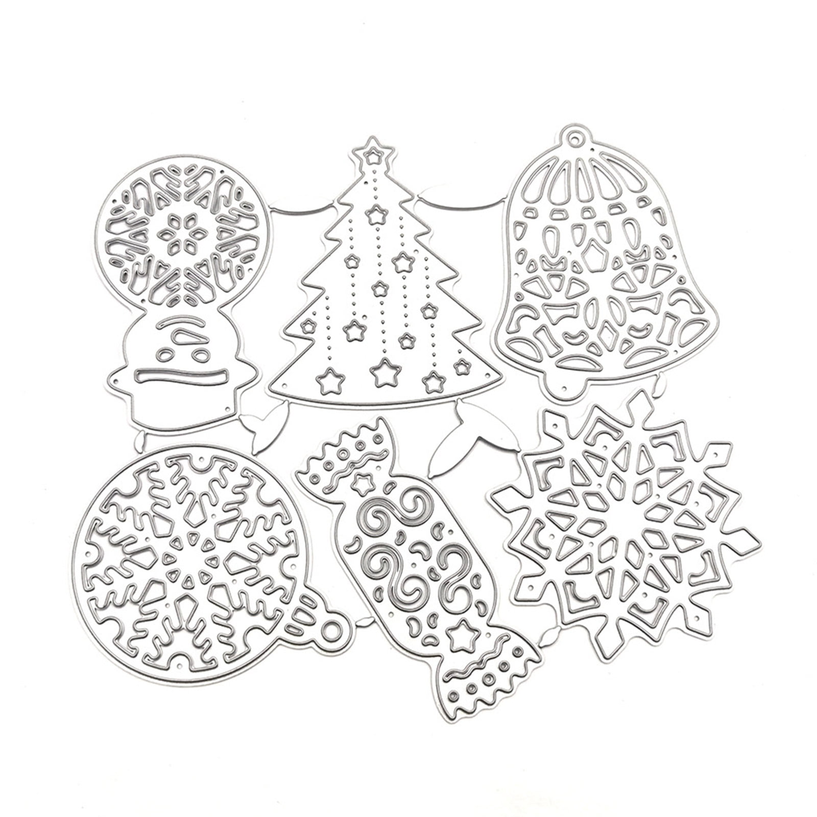 Christmas Metal Cutting Dies Bubble Spotty Line Die Cuts Xmas Paper Craft Embossing Stencils for Card Making DIY Scrapbooking Album Decorative 