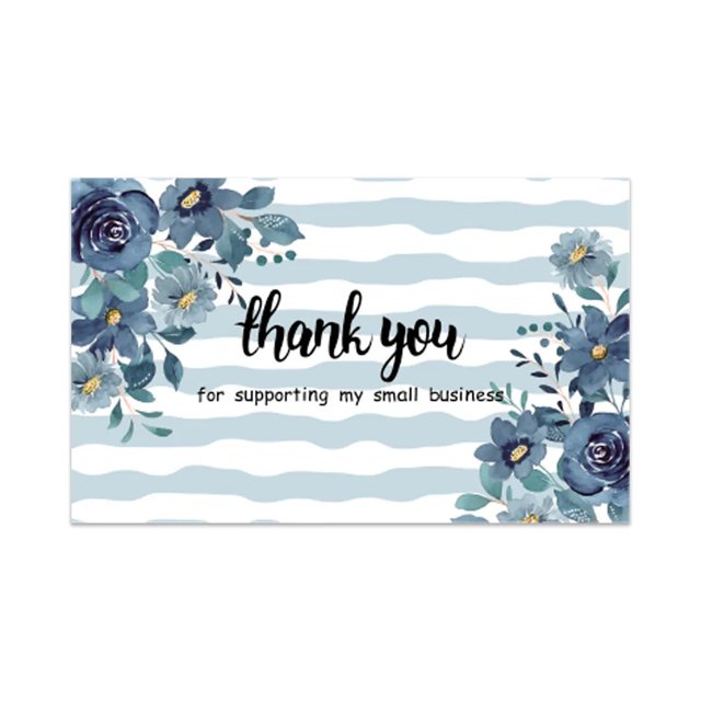 Tarjeta de agradecimiento de regalo de negocios, tarjeta de felicitación, flores de mármol, papel recubierto rosa, paquete de compras, decoraciones de agradecimiento, 30 piezas