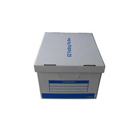 Inland Box EZ Fold File Box, 3pk