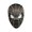Black, variant on 10.6" Full Head Halloween Hero Mask with Moving Eyes, Breathable Elastic Fabric Hero Cosplay Mask Head Cover, Chin Control Eyes Blinking, Halloween Costume Mask for Teen Adults Color Box Package