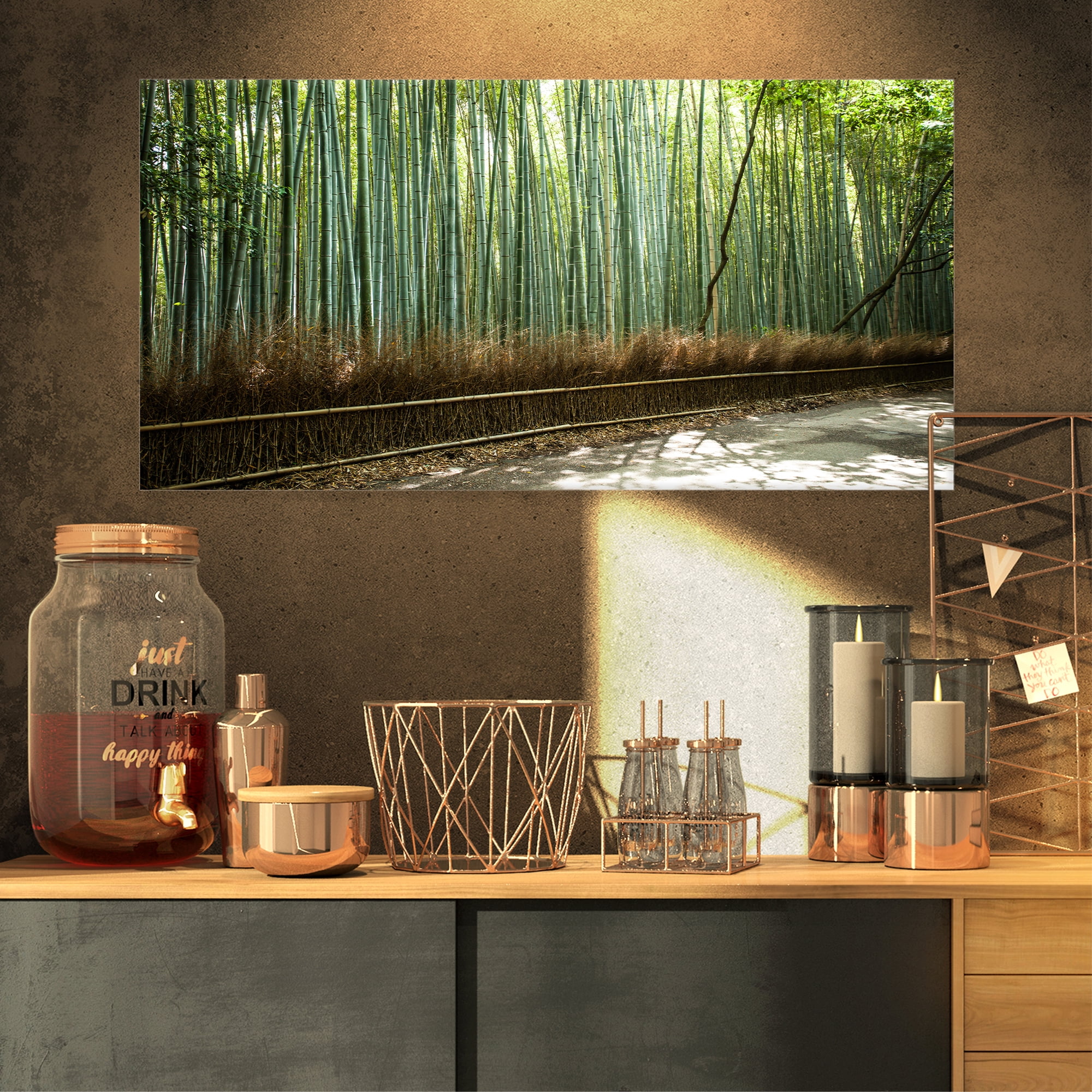 Beautiful View Of Bamboo Forest Forest Canvas Wall Art Print Walmart Canada