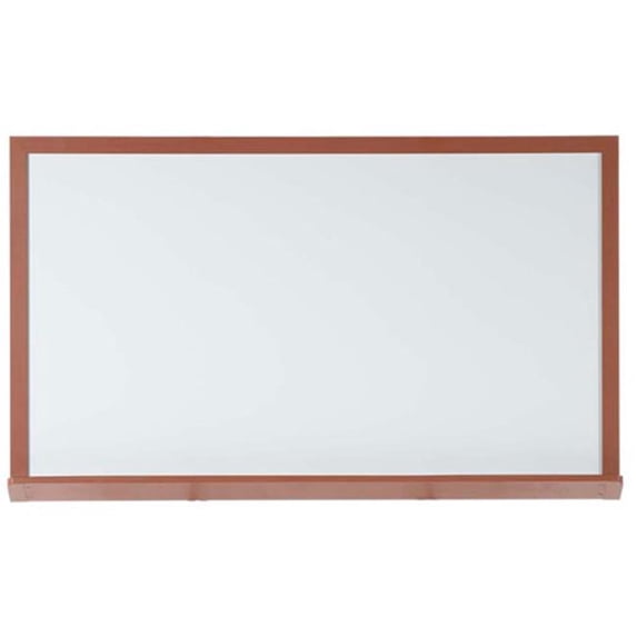Aarco 420WD48144 48x 144 x 2 Inch Markerboard with Cherry Wood-Look Frame