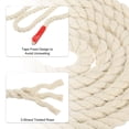 thumbnail image 3 of Unique Bargains Natural Twisted Cotton Rope 1/2 Inch x 49 Feet 3 Strand Tug of War Rope with Sealing Tape Beige, 3 of 5