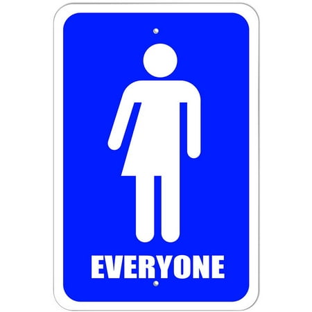 Everyone Bathroom - All Gender Neutral Transgender Transexual Restroom (Best Gender Neutral Bathroom Signs)