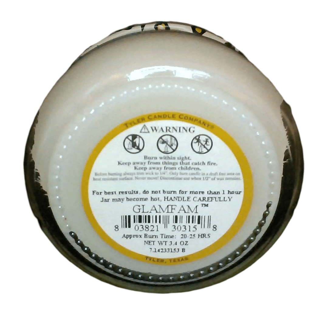 (3 pack) Tyler Candle Company - Glam4Life - 3.4oz jar candle - with Tyler matches