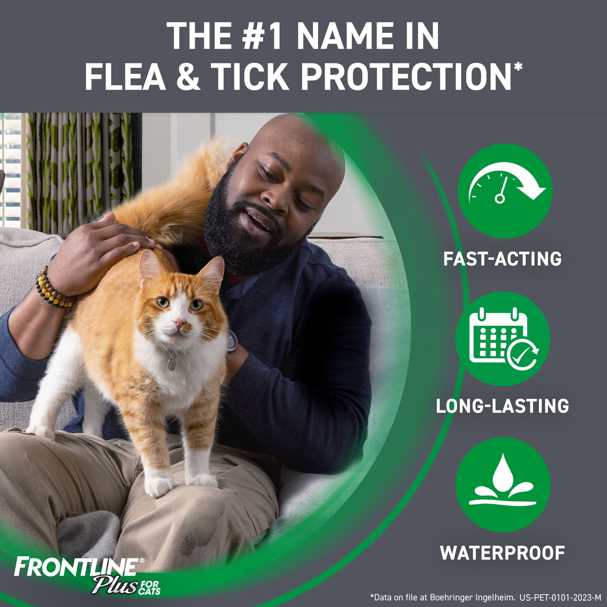 FRONTLINE Plus For Cat Kitten Flea Tick Spot Treatment 3ct Walmart