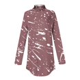 thumbnail image 4 of FAIWAD Plus Size Tops for Women Long Sleeve Round Neck Print Slim Stretch Pullover Tops, 4 of 4
