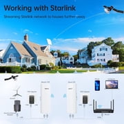 3KM 5.8G 100Mbps WIFI Bridge Wireless Access Point , Outdoor CPE WIFI Extender,Extend Network to Shop Barn Garage