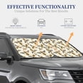 thumbnail image 4 of Kll Flying Bees1 Windshield Sun Shade 2-Piece Foldable Car Front Window Sunshade For Most Sedans Suv Truck - Auto Sun Blocker Visor Protector Blocks Max Uv Rays - Small, 4 of 7