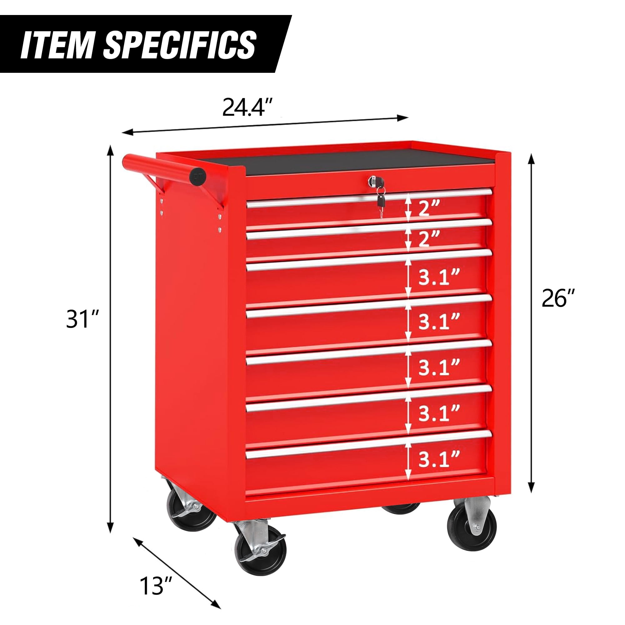 7 DRAWERS TOOL STORAGE CABINET