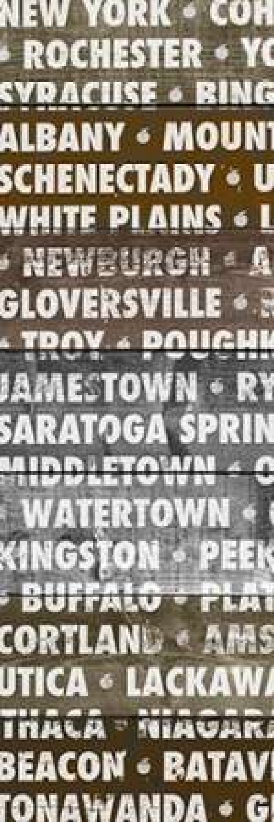 Cities on Wood Canvas Art - Dan Meneely ()