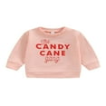 thumbnail image 1 of Baby Shirt Long Sleeve  Neck Letters Street Party Loose Tops, 1 of 6