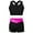 Black&Rose, variant on Manyakai Kids Girls Gymnastics Dance Workout 2 Piece Outfits Crop Top and Shorts Set Black&Blue Green 6