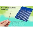 thumbnail image 4 of Quality Diamond Mini Needle File Set 100mm Jewelry Hobby Craft Metal 10 Pcs, 4 of 10