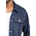 thumbnail image 2 of Victorious Men's Essential Denim Trucker Jean Jacket DK148 - Raw Blue - Small, 2 of 7