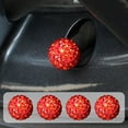 thumbnail image 4 of Diamond Tire Valve Caps, Universal Tire Caps with Rhinestone Flashing LED Light, Anti-Leakage and Universal Fit for Cars, SUVs, Trucks, Motorcycles, and Bicycles, 4 of 7