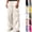 Army Green, variant on Men Drawstring Elastic Waist Oversized Wide Leg Multi Strap Flap Cargo Parachute Pants Quick Dry Ripstop Urban Skate Street Trousers White XS
