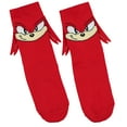 thumbnail image 5 of Sonic The Hedgehog Socks Boys' Sonic Knuckles Tails 3D Ears Kids Crew Socks 3 Pairs Fits Shoe Size 10-4, 5 of 6