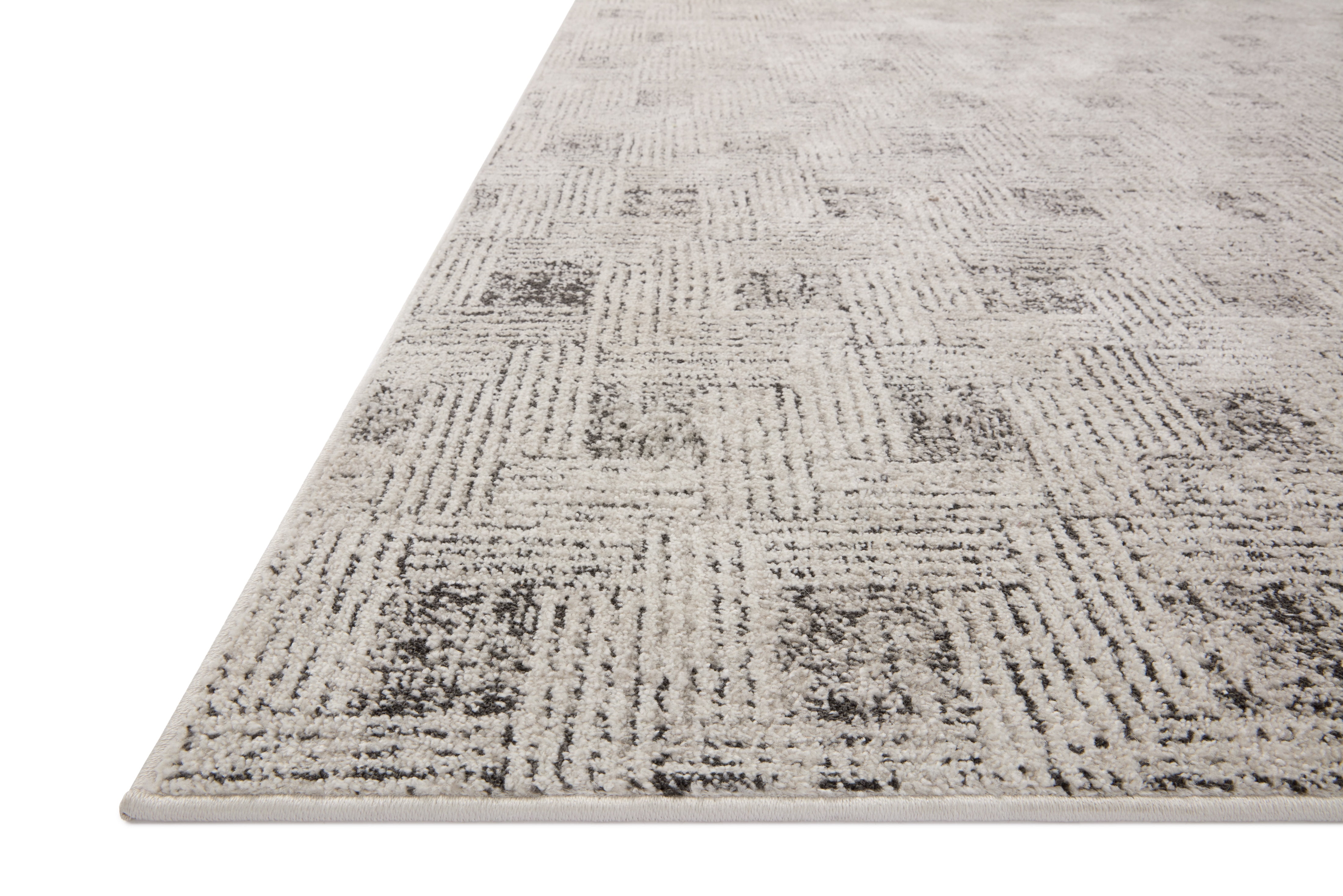 Loloi Kamala Grey / Graphite 2'-7" x 12'-0" Runner Rug