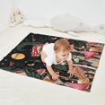 thumbnail image 2 of Red Mushroom Butterfly Black Pattern Blanket,Comfortable Soft Flannel Throw Blanket,All Season,Warm Lightweight Blankets for Sofa Bed Couch Living Room Chair,30"x40", 2 of 4