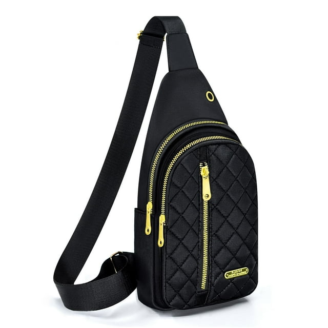 Bolso bandolera Aisijimo, pequeño, para mujer y hombre, casual, bandolera, color negro