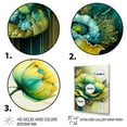 thumbnail image 3 of Designart Green Blooming Flower III Canvas Wall Art, 3 of 5