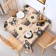 thumbnail image 2 of Dog Mom Square Tablecloth,Waterproof Square Table Cover,Wipeable Spillproof Washable Table Cover for Home Kitchen Party Decor 60"x60"(152x152cm), 2 of 6