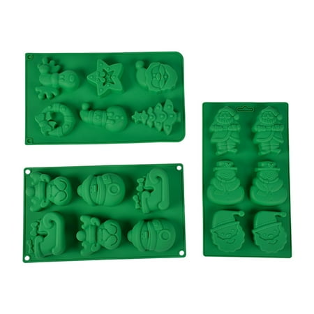 

Toys for Boys 3-5 Years Old Toys 3PCS Christmas Silicone Moulds Silicone Christmas Baking Mould Christmas Tree Cake Mould Candy Chocolate Molds Xmas Gift Soap Molds
