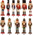 thumbnail image 1 of Artesanía de madera tradicional hecha a mano decoración de cascanueces figura rey cascanueces Navidad, 1 of 4