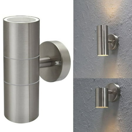 

NUOLUX 35W Stainless Steel Outdoor Wall Lamp Waterproof Porch Light Modern Wall Sconce Light Fixture (Warm White)
