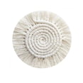 thumbnail image 1 of Dusknt Dog Fleece Rope Teaser Toy Clearance! Boho Style Handmade Macrame Made Of Cotton Creamy White, Free Shipping, 1 of 5
