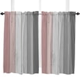 thumbnail image 4 of Retro Pink Gray Gradient Woodgrain Curtain Home Decoration Living Room Short Curtains Window Treatments For Kitchen Bedroom, 4 of 6
