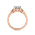 thumbnail image 5 of 2 Carat IGI Certified Radiant Shape Lab Grown Diamond Engagement Ring | 14K Rose Gold |Amore Side Stone Lab Diamond Ring | FG-VS1-VS2 Quality Friendly Diamonds, 5 of 5