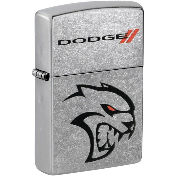 Zippo Lighter - Personalized Custom Message Engraved on Backside for Dodge Windproof Pocket Lighter (Dodge Hellcat 48760)