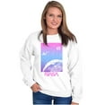 thumbnail image 4 of NASA Vaporwave Gradient Space Galaxy Sweatshirt for Men or Women Brisco Brands S, 4 of 6