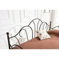 thumbnail image 2 of Hodedah Imports Metal Scroll Daybed, Black Finish, 2 of 7