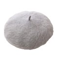 thumbnail image 1 of Sonducket Gorros de piel de boina, sombrero clásico de estilo coreano, tocado romántico de otoño, ropa de fiesta, suministros de ropa para mujeres y Sombreros gris claro Sonducket AP010201-13B, 1 of 6