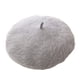 thumbnail image 1 of Sonducket Gorros de piel de boina, sombrero clásico de estilo coreano, tocado romántico de otoño, ropa de fiesta, suministros de ropa para mujeres y Sombreros gris claro Sonducket AP010201-13B, 1 of 6