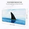 thumbnail image 2 of Large Mouse Pad, Full Desk XXL Extended Gaming Mouse Pad 35.4" X 15.7", Waterproof Desk Mat w/Stitched Edge, Non-Slip Laptop Computer Keyboard Mousepad for Office & Home, Sneaking Shark Design, 2 of 6