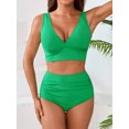 thumbnail image 6 of Asoul High Waisted V Neck Bikini Sets for Womens Tummy Control Two Piece Bathing Suit, 6 of 7