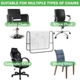 thumbnail image 4 of OIUR 2 Pcs Salon Chair Cover Waterproof Salon Seat Protectors Clear Hairdressing Chair Back Covers for Most Standard Chairs Spa Chairs, 4 of 7