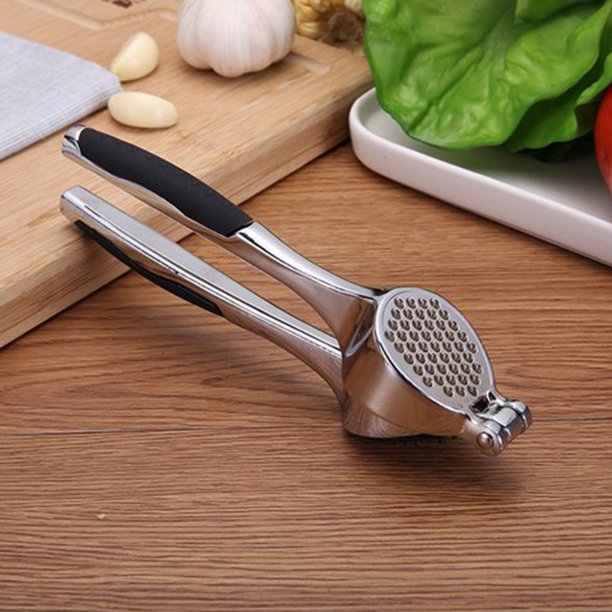 Garlic Press 2 in 1 Professional Zinc Alloy Garlic Mincer Ginger